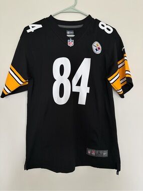Nike Kids' Large Pittsburgh Steelers #84 Antonio Brown Black Football Jersey